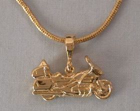 Layered Gold Motorcycle Jewelry